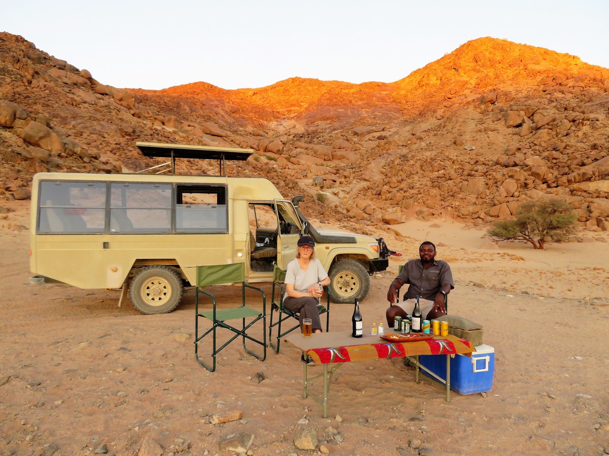 Sundowners in the Namib Desert