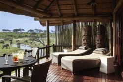 Safari Club Premium Accommodation - Belmond Savute Elephant Lodge room deck view
