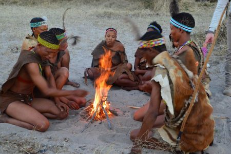 Bushmen fire lighting