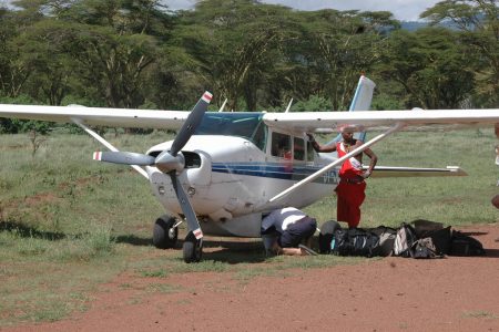 Loading up the plane